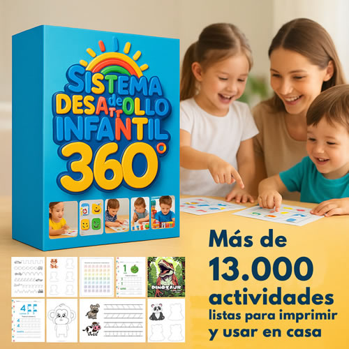 🎓 Sistema de Desarrollo Infantil 360: +13.000 Actividades listas para imprimir ✨